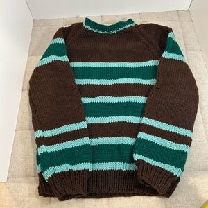 Sweater and hat hand knit.  Children’s.